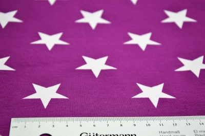 Jersey | Verena Sterne 3,5cm | Purpur Lila